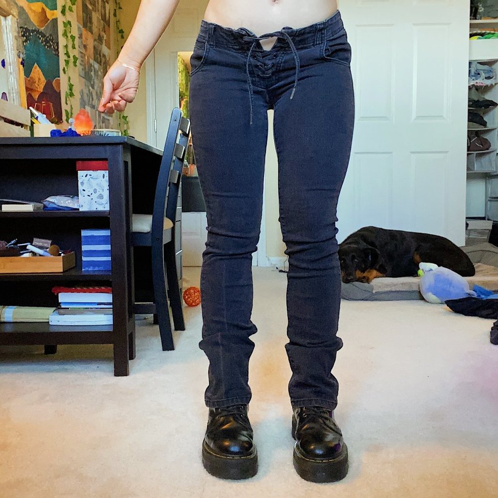 Lace Up Y2k Jeans Urban Outfitters BDG Low-Rise
